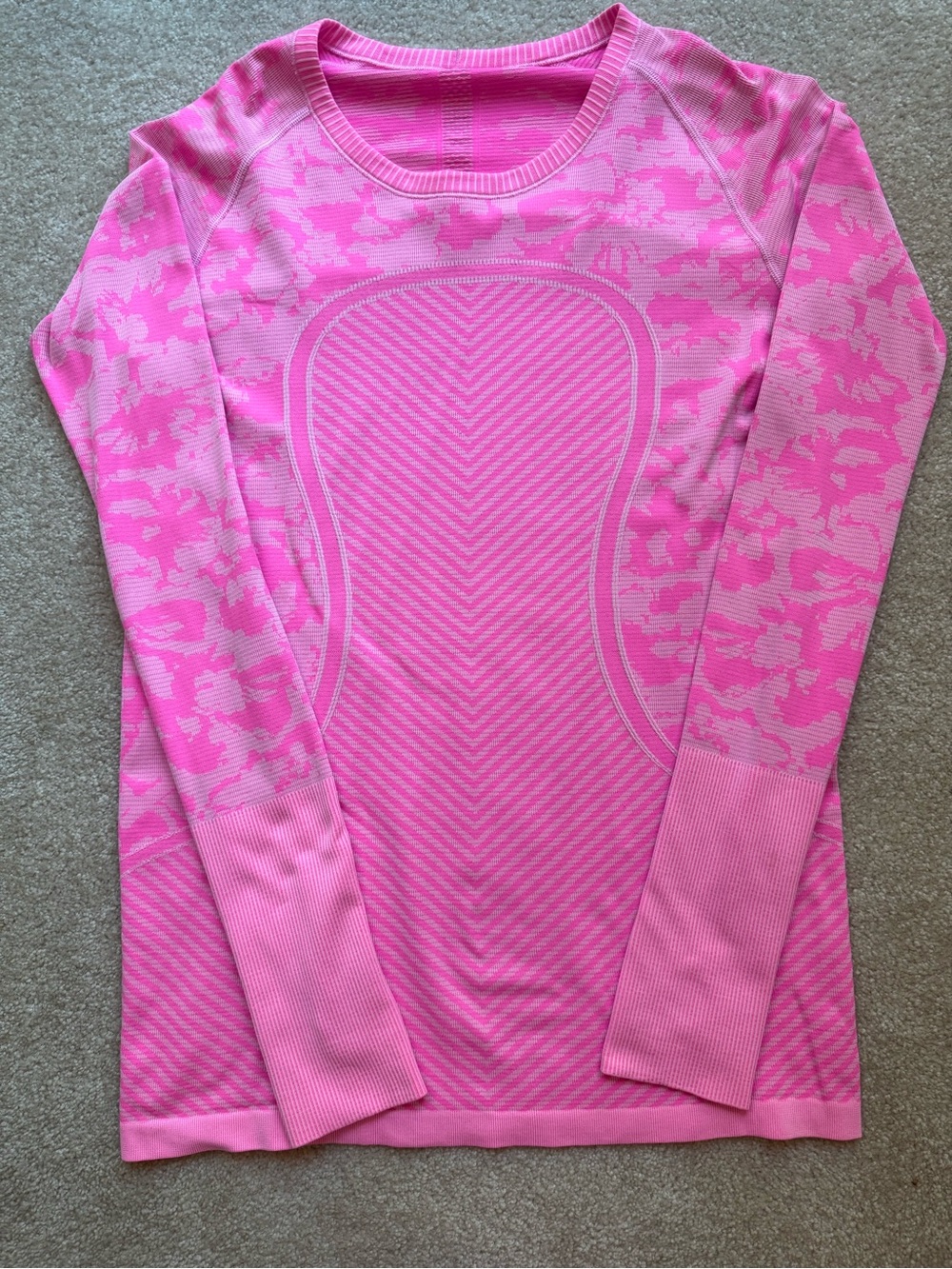 Pink Lululemon Swiftly Tech Long Sleeve